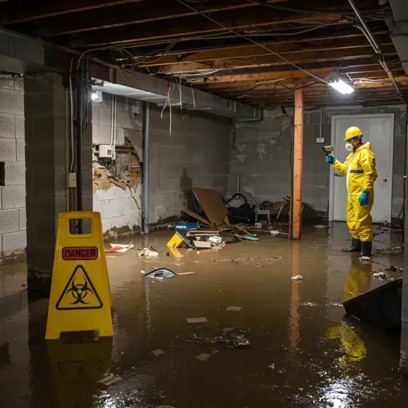 Flooded Basement Electrical Hazard in Watchtower, NY Property